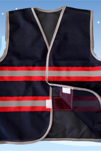 Siyah Çocuk İkaz Yeleği