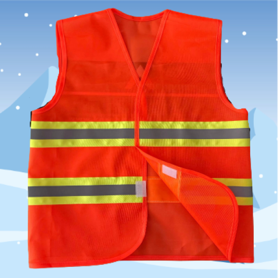 Turuncu çocuk ikaz yeleği modeli