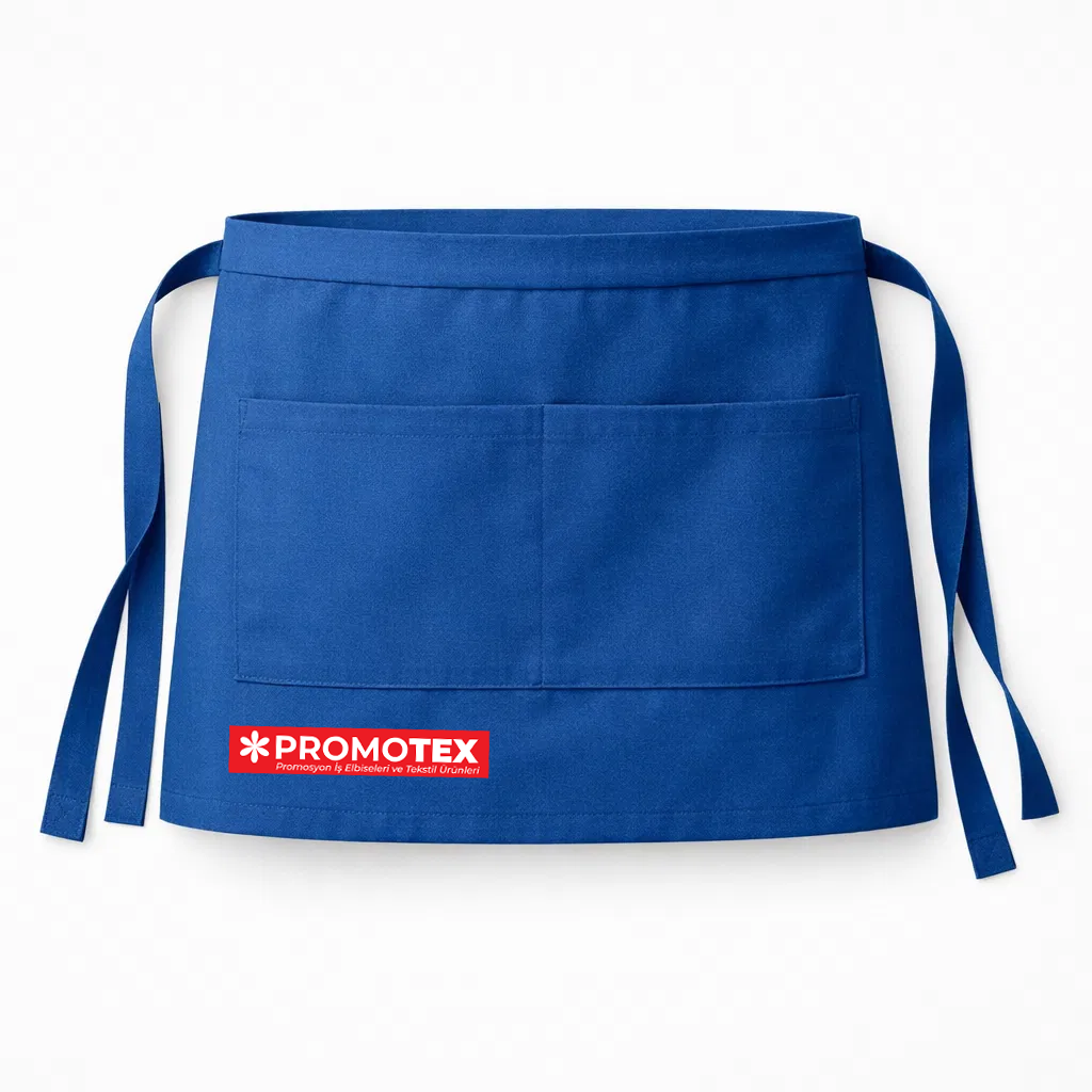 Belden Bağlamalı Önlük Mavi