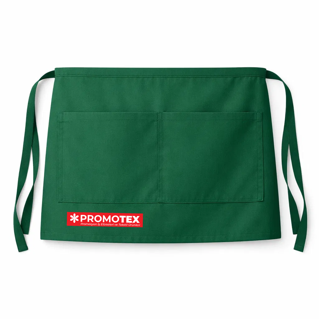 Belden Bağlamalı Önlük Yeşil