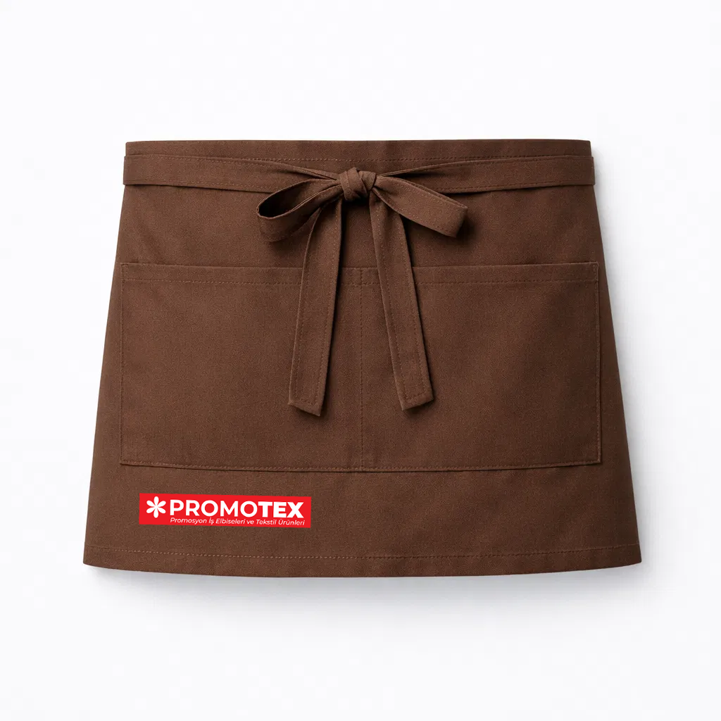 Belden Bağlamalı Önlük Kahverengi