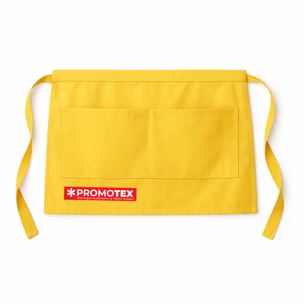 Belden Bağlamalı Önlük Sarı