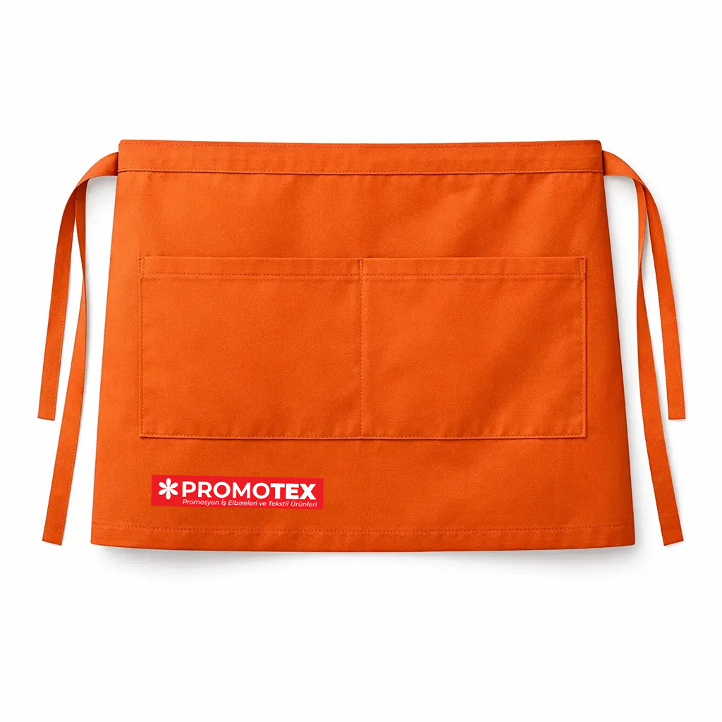 Belden Bağlamalı Önlük Turuncu