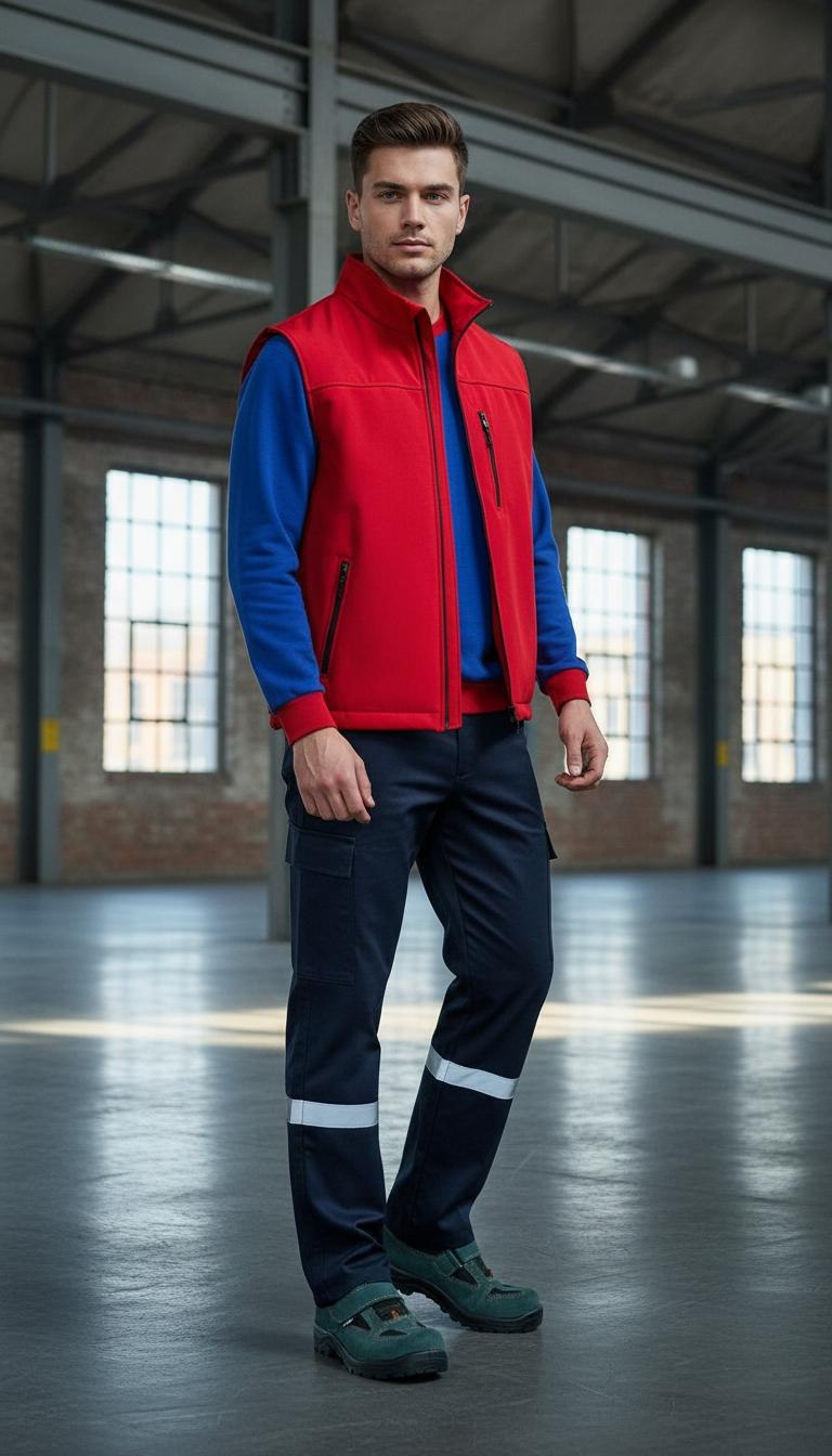 Kırmızı Softshell Yelek