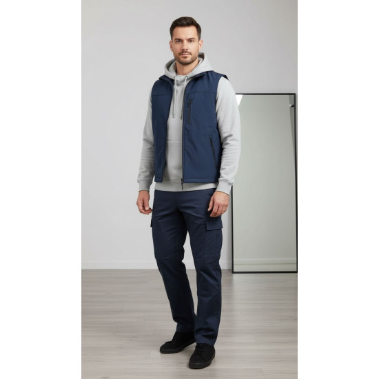 lacivert softshell yelek iş kıyafeti