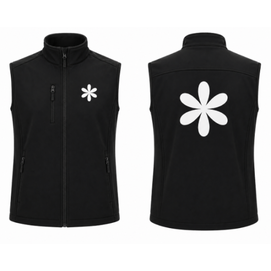 Siyah softshell yelek iş kıyafeti