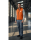 Turuncu softshell yelek iş kıyafeti