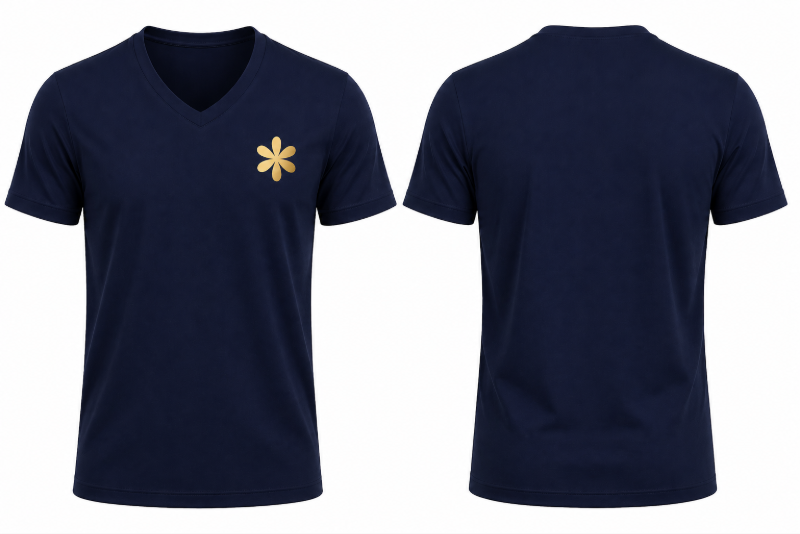 V YAKA TSHIRT LACİVERT